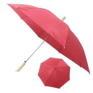 21 inch white color red color plain color cheaper straight umbrella can do customer logo promotion umbrella