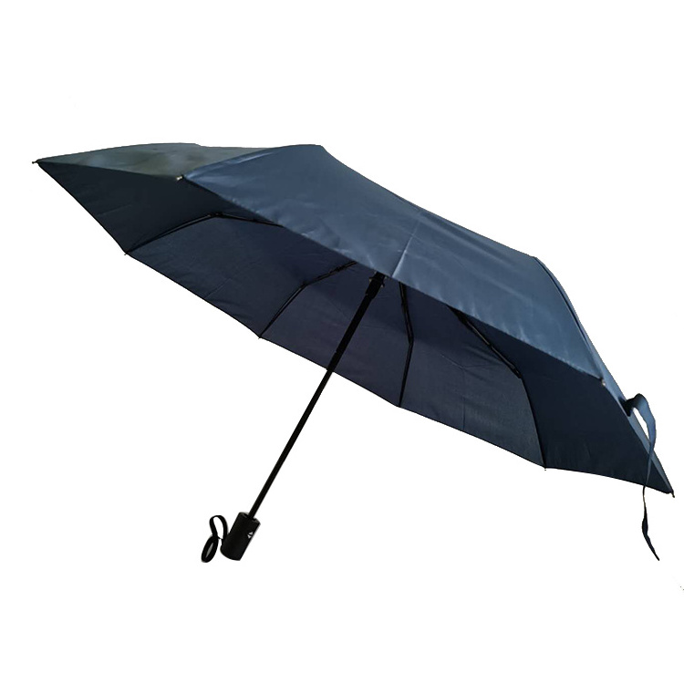 fiberglass ribs Automatic Open and close umbrella customer logo design OEM promotion umbrella for 3folding umbrella