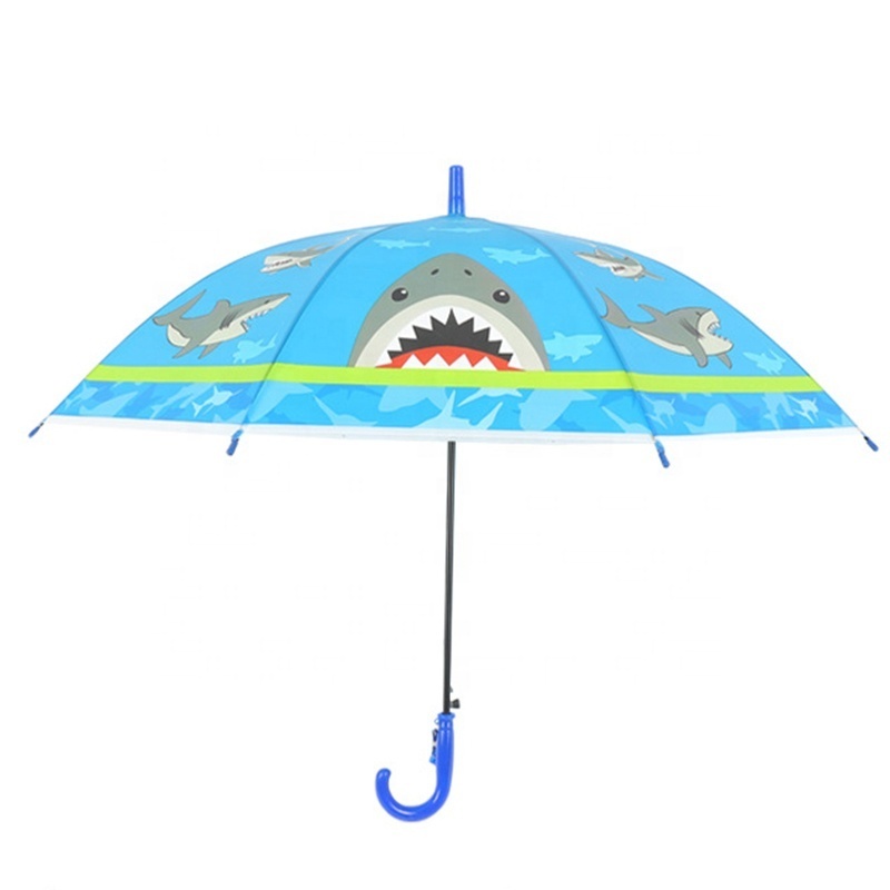 Full print colorful POE clear Transparent kids Umbrella