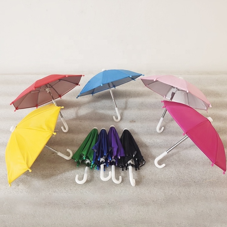 Promotional Custom Logo Mini Cell Phone Umbrella Motorcycle Mini Umbrella