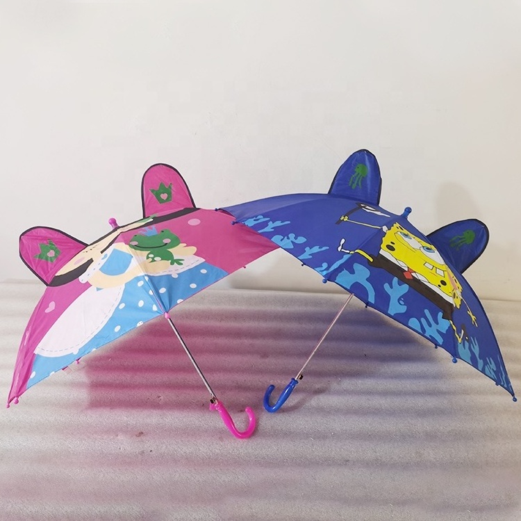 Cute Cartoon Umbrella Children Creative 3D Model Ear Kids Umbrella With Logo