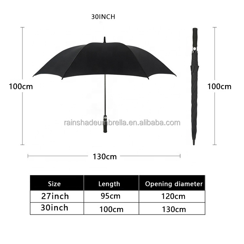 Custom print OEM golf umbrella with logo advertising golf umbrella Auto open  Promotional Custom Umbrella with logo prints