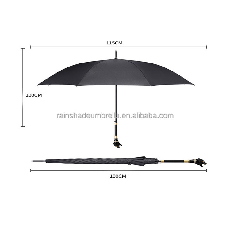 High End Design Animal Head Handle Umbrella Animal head long handle umbrella customized business gift umbrella