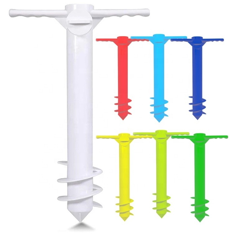 Beach Umbrella Sand Anchor, Outdoor Umbrella Base,Universal & One Size Fits All Umbrellas Umbrella Holder plastic   Stand