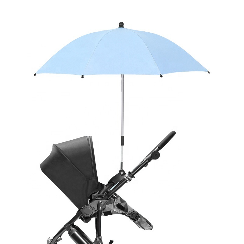 Stroller Umbrella for Chair with Clamp Umbrella Fixing Device UV Sun Shade Protection Umbrella for Baby