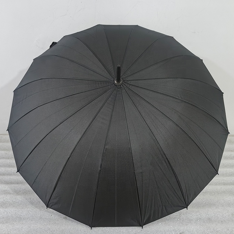 Customized Logo 16K Automatic Open Iridescence Umbrella Golf Windproof Parasol Long Straight Handle Umbrella