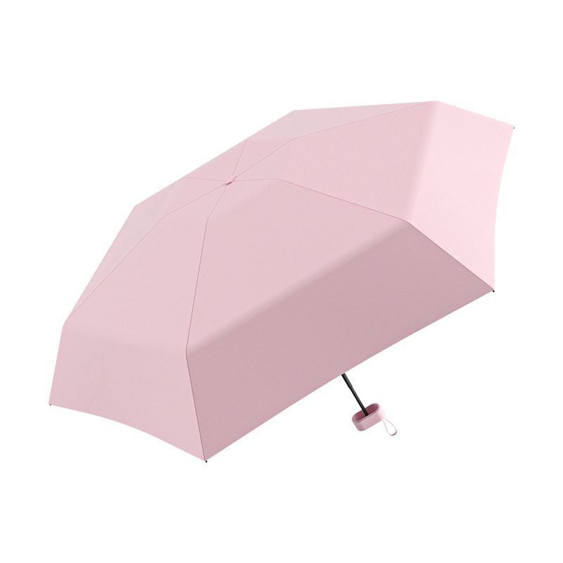 5Fold Easy To Carry Garden Umbrella Promotional Colorful Lightweightumbrella Phone Size Handbag Umbrella Umbrella For Travel