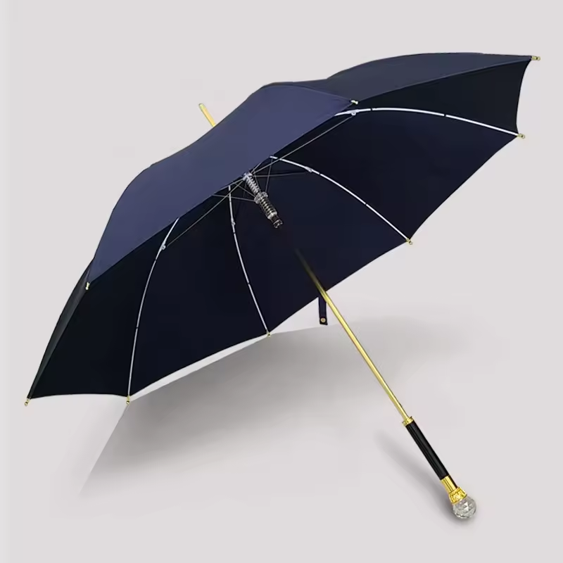 Luxury Crystal Handle Golf Umbrellas Multi Colors Unique Design Hot Sale Gift Umbrellas