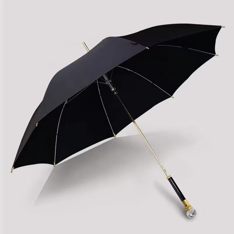 Luxury Crystal Handle Golf Umbrellas Multi Colors Unique Design Hot Sale Gift Umbrellas