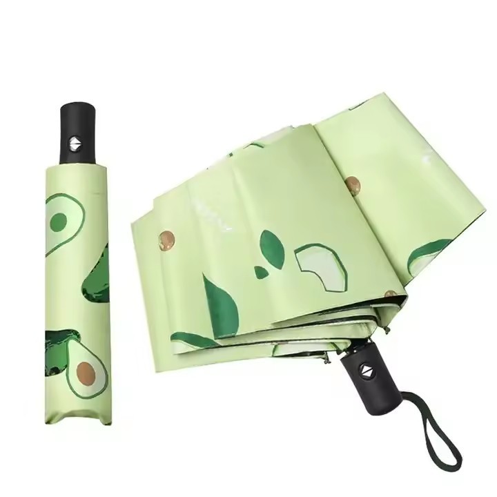 Umbrellas Wholesale Folding Full Automatic Fruit Sunscreen Sunshine Rain Sun Umbrellas Logo