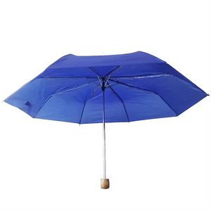 21 inch custom promotional logo print advertising 3 folding manual open cheap fold umbrella