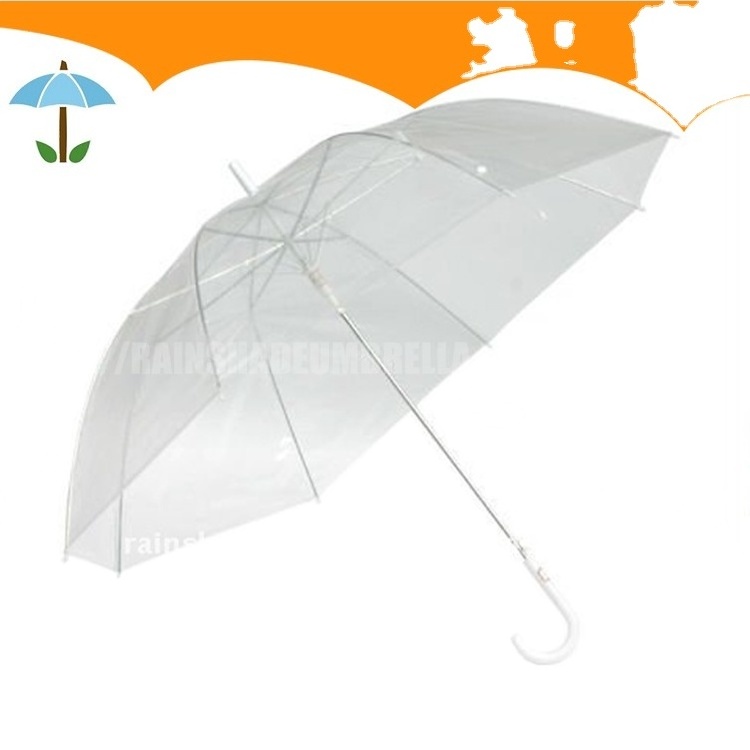 Fashionable Style Sublimation clear Blank Transparent Umbrella