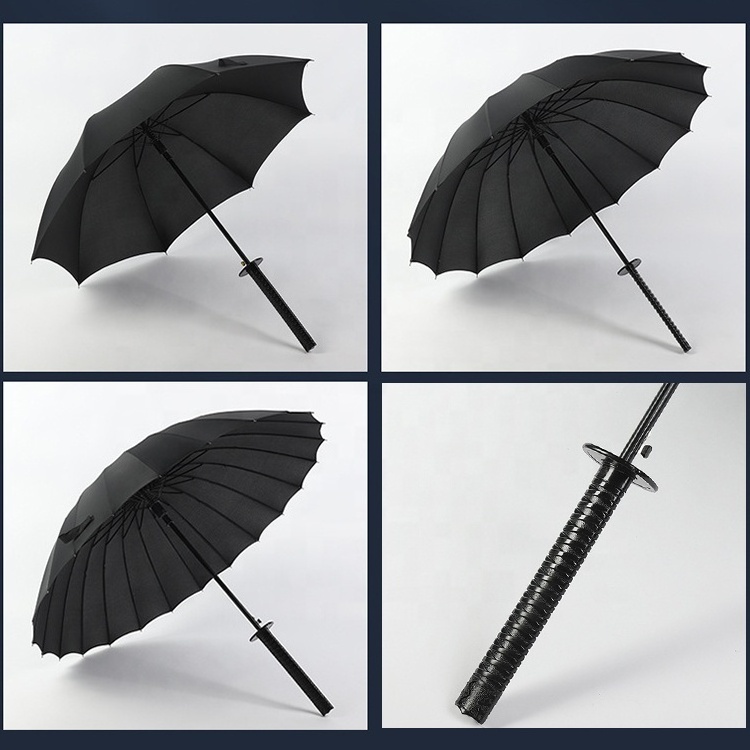 Samurai katana umbrella japan samurai sword handle umbrella with logo printing