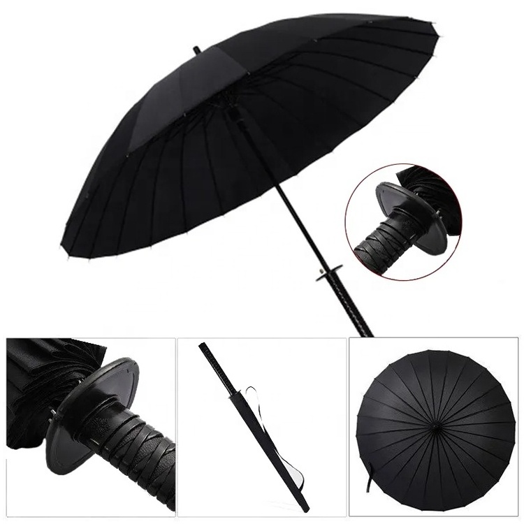 Samurai katana umbrella japan samurai sword handle umbrella with logo printing