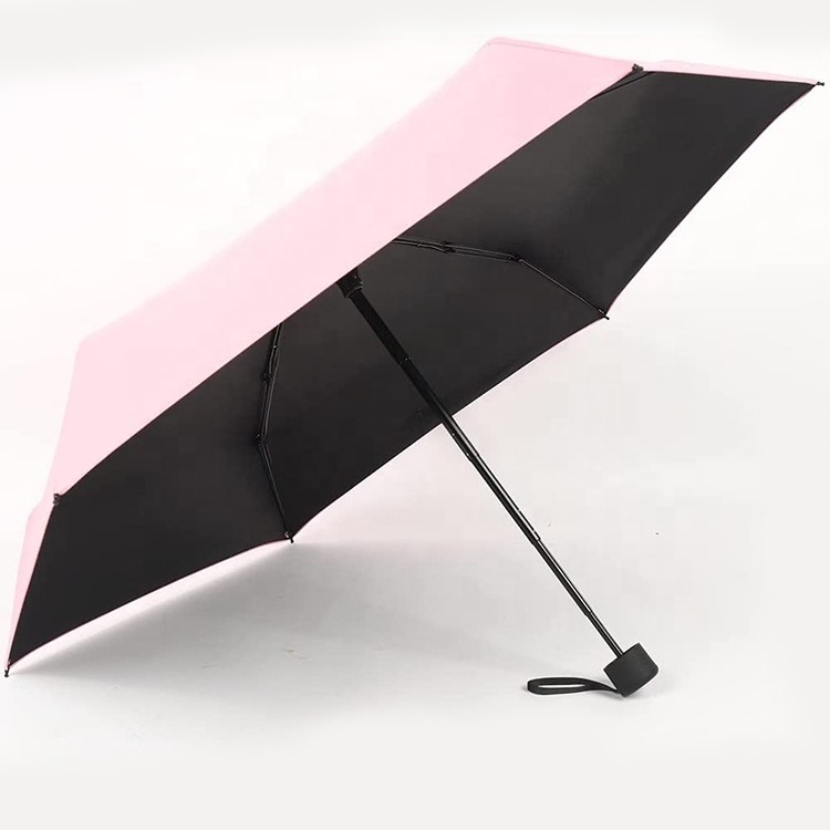 Travel Mini 6K Fold Umbrella Sun&Rain Light weight Small and Compact Pocket Umbrella With Logo Prints