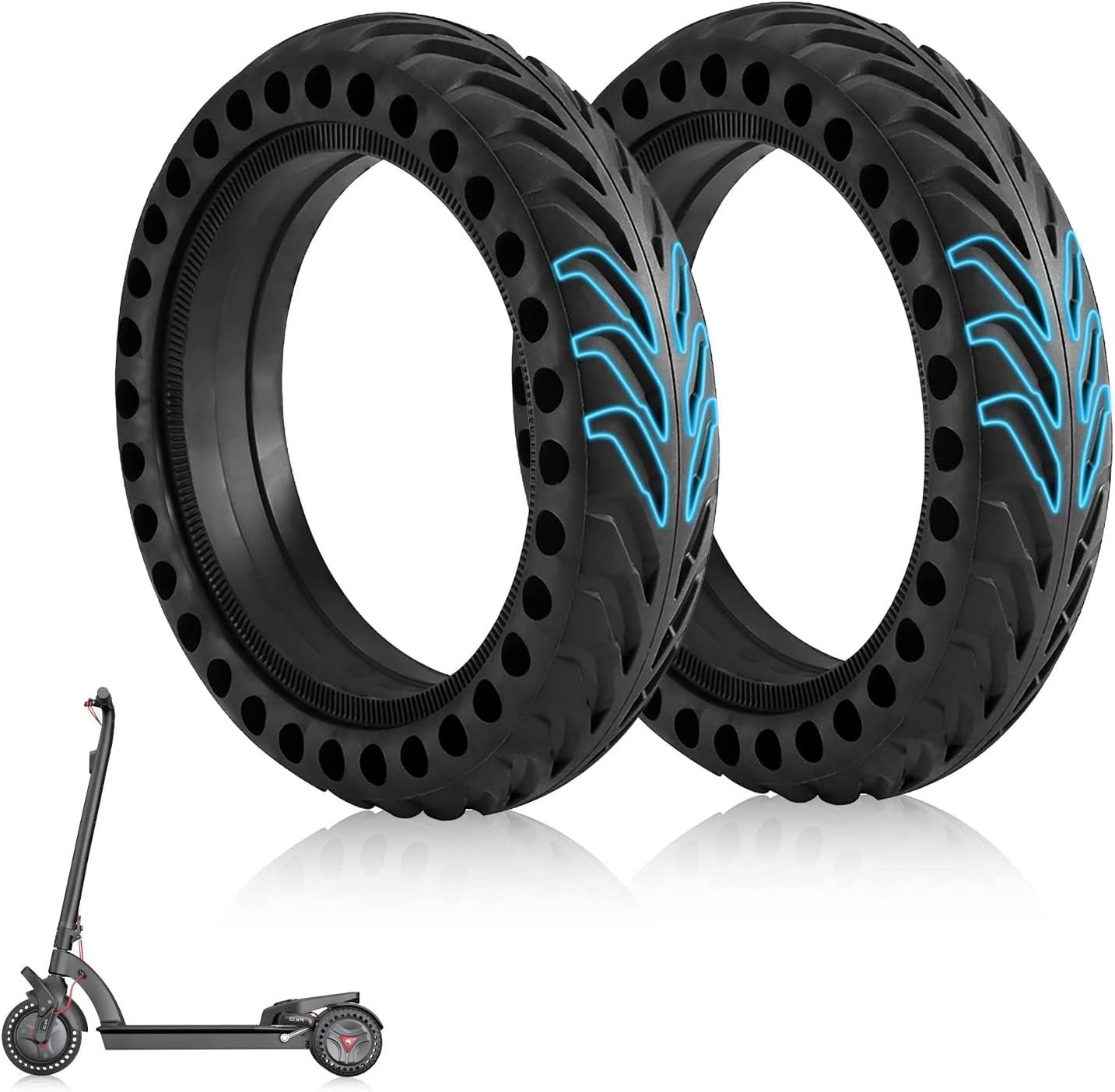 Explosion-proof 8.5 Inch Tyre 8.5x2 honeycomb solid tire for Xiaomi Electric Scooter M365