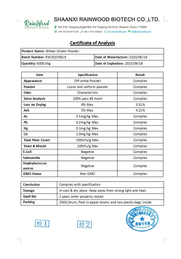 Halal Wheat Gluten Vital Wheat Gluten Food Grade Wheat Gluten Powder