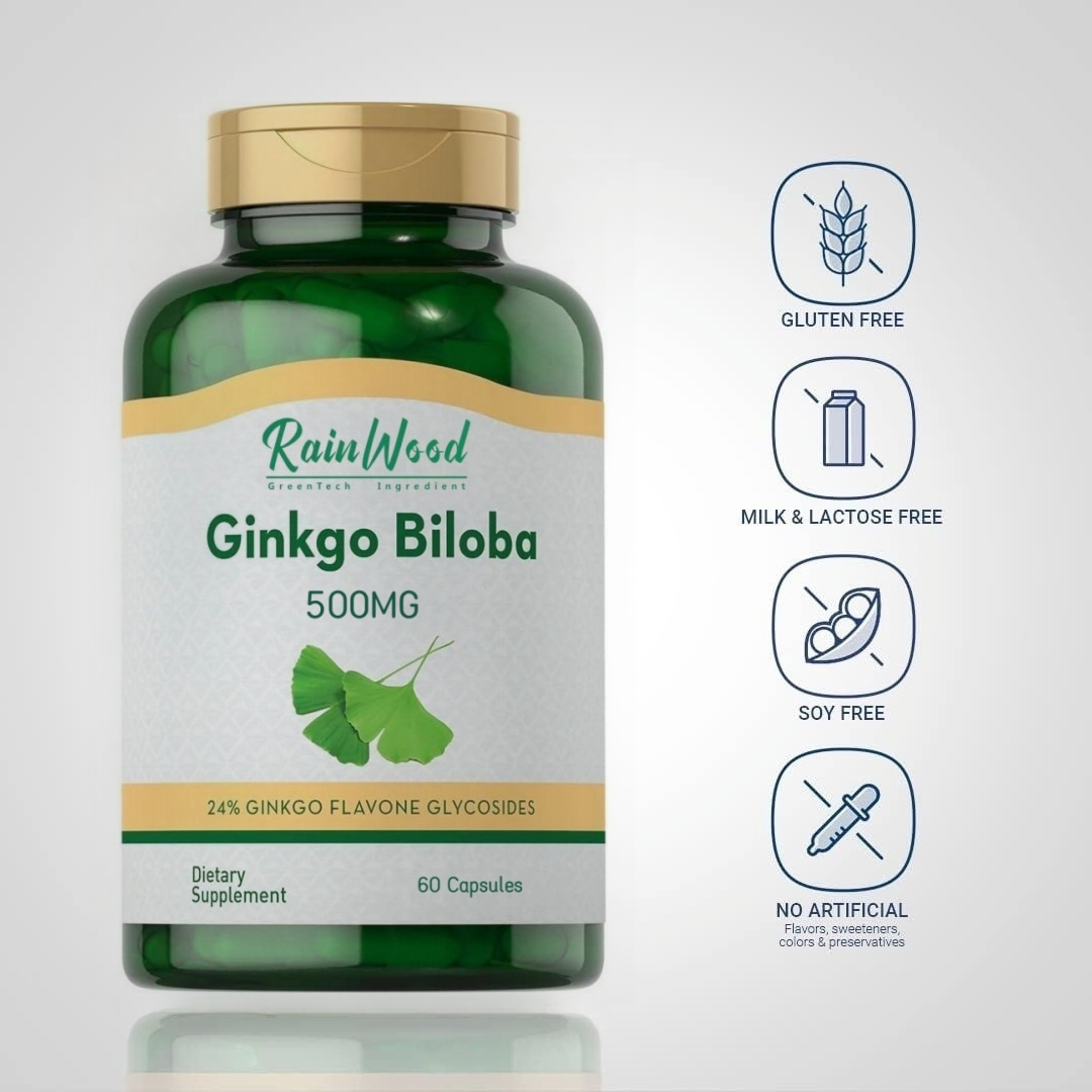 Private Label Gingko Biloba Extract Capsule Ginko Biloba/Ginkgo Biloba Capsules