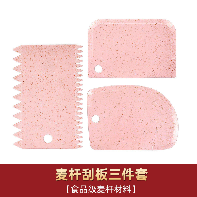 Colorful  3Pcs Plastic Cake Smoother Scraper Comb Set for Icing Cream Scrapers Cake Tools cake Baking Tools