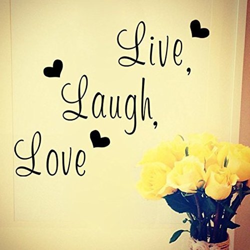 New Arrivals Creative Generation Carved Live Love Laugh Wall Sticker Home Decoration