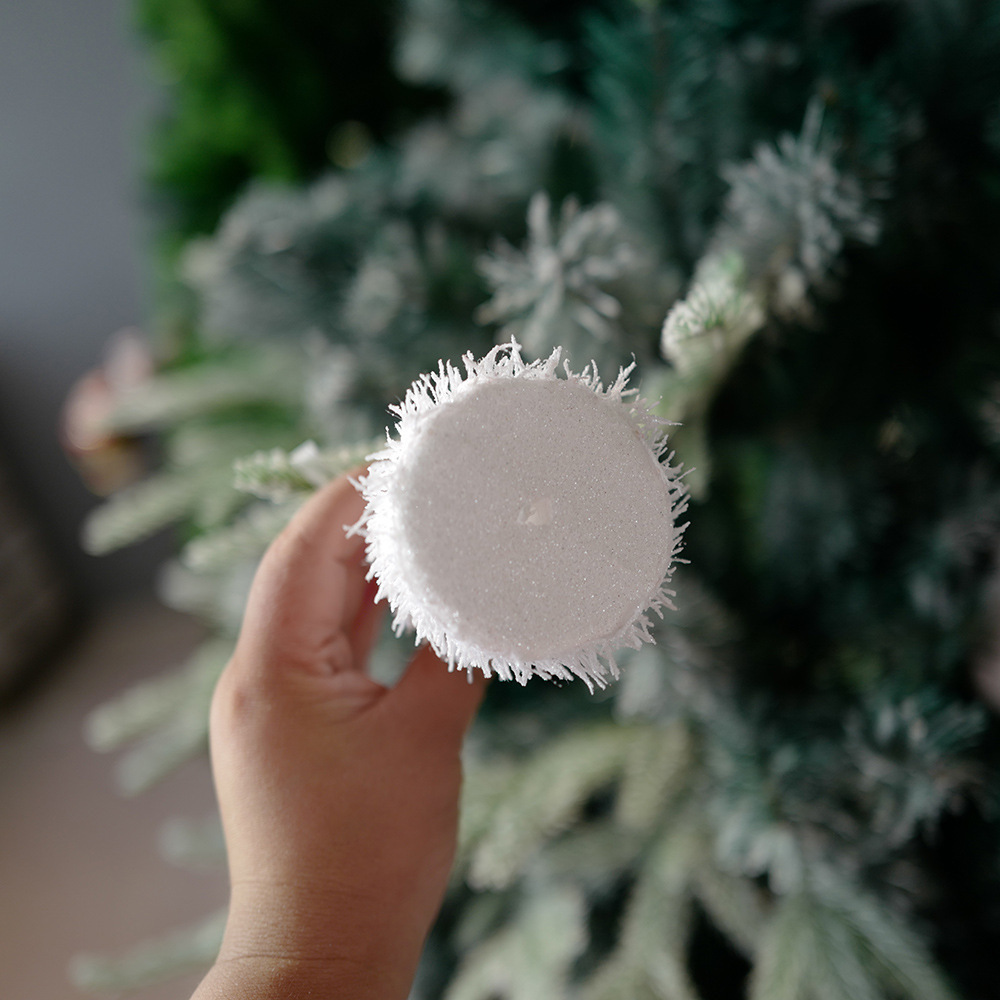 10CM  Xmas Decoration White Christmas Ornament Snow Ball Christmas Balls foam Christmas Faux  Ball