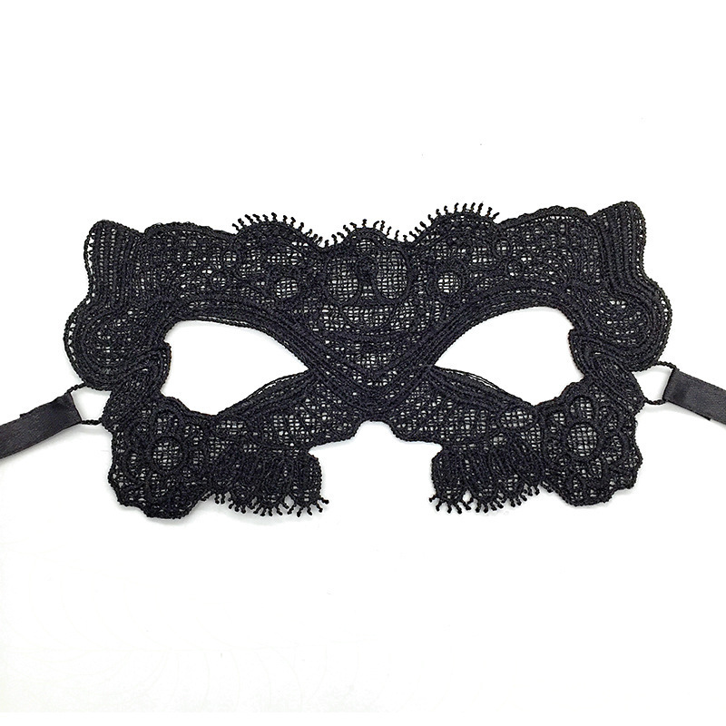 Best selling party black lace mask dance Halloween props Halloween masquerade mask