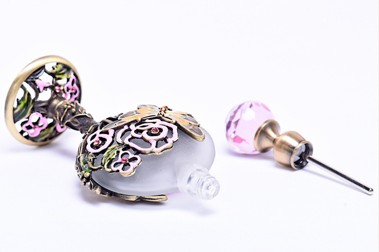 Small Order 8ml Luxury Flower Metal Bottle Perfume Arabic