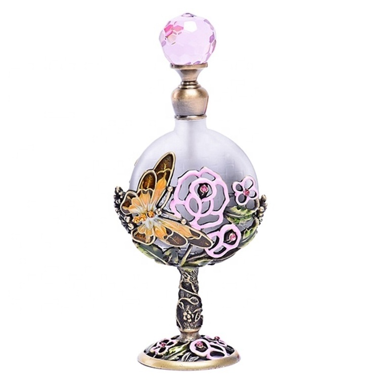 Small Order 8ml Luxury Flower Metal Bottle Perfume Arabic