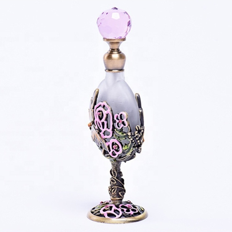 Small Order 8ml Luxury Flower Metal Bottle Perfume Arabic