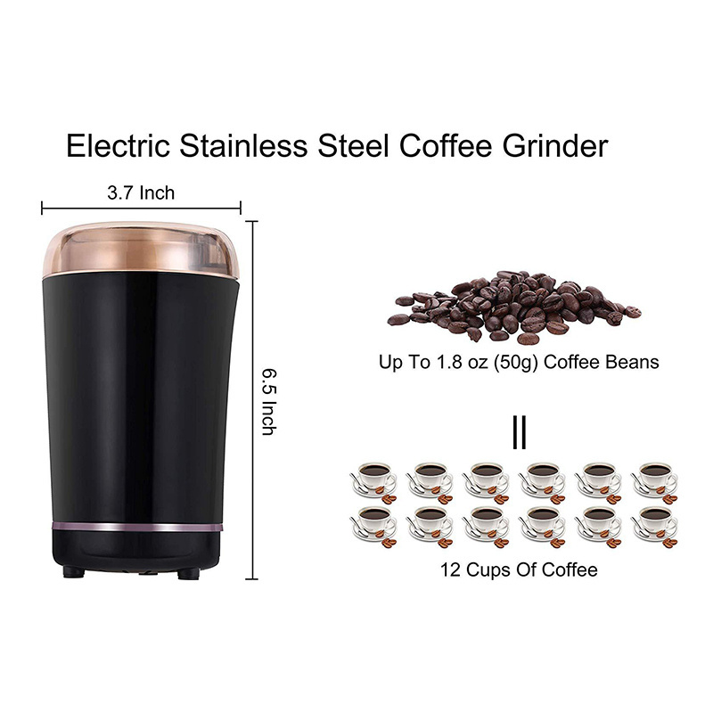 multiple mini electric coffee grinder stainless steel blades Automatic grains nut spice mixer for beans