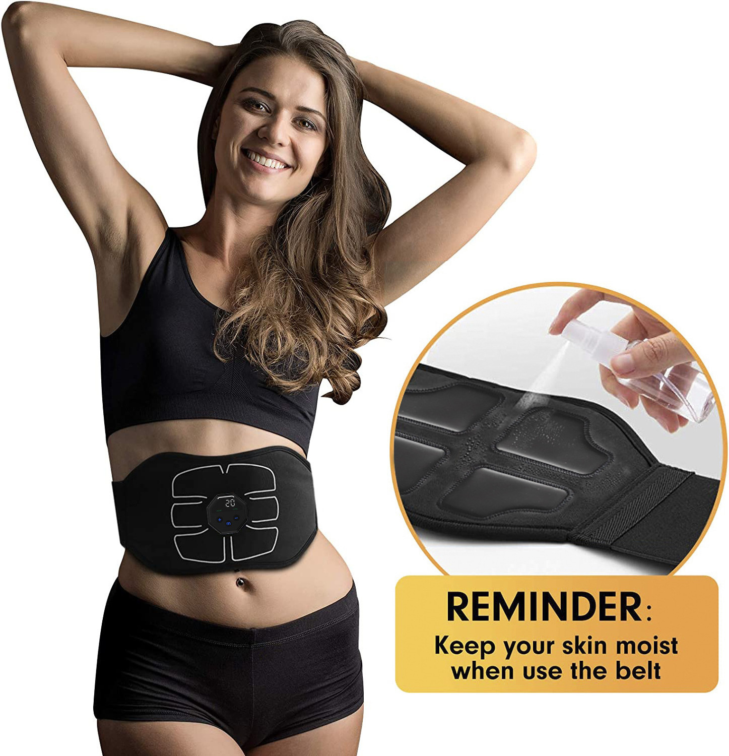 Slimming Weight Loss Massage Magnetic Belt Electric Abdominal Trainer Home Workout Electrostimulation Muscle Stimulation Belt