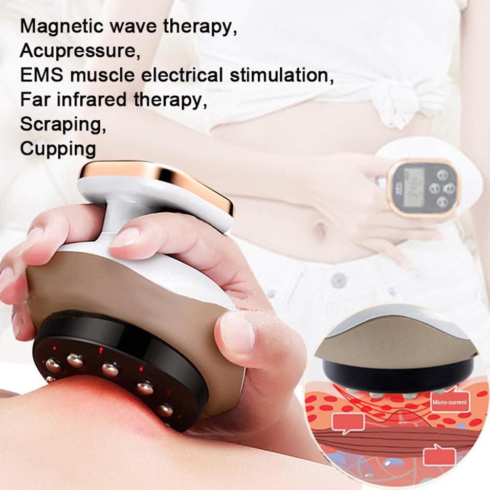 Private Label Body Slimming Negative Pressure Physiotherapy Electric Cupping Gua Sha Suction Scraping Apparatus Meridian Massage