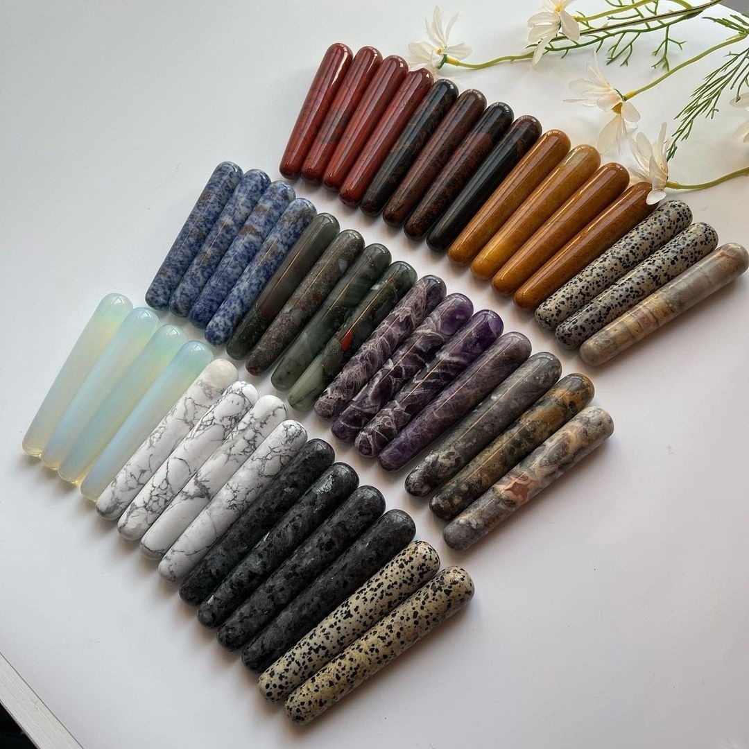 Wholesale natural gemstone Crystal Mix stone Tower wholesale healing crystal Mix stone wand stone wand Without point