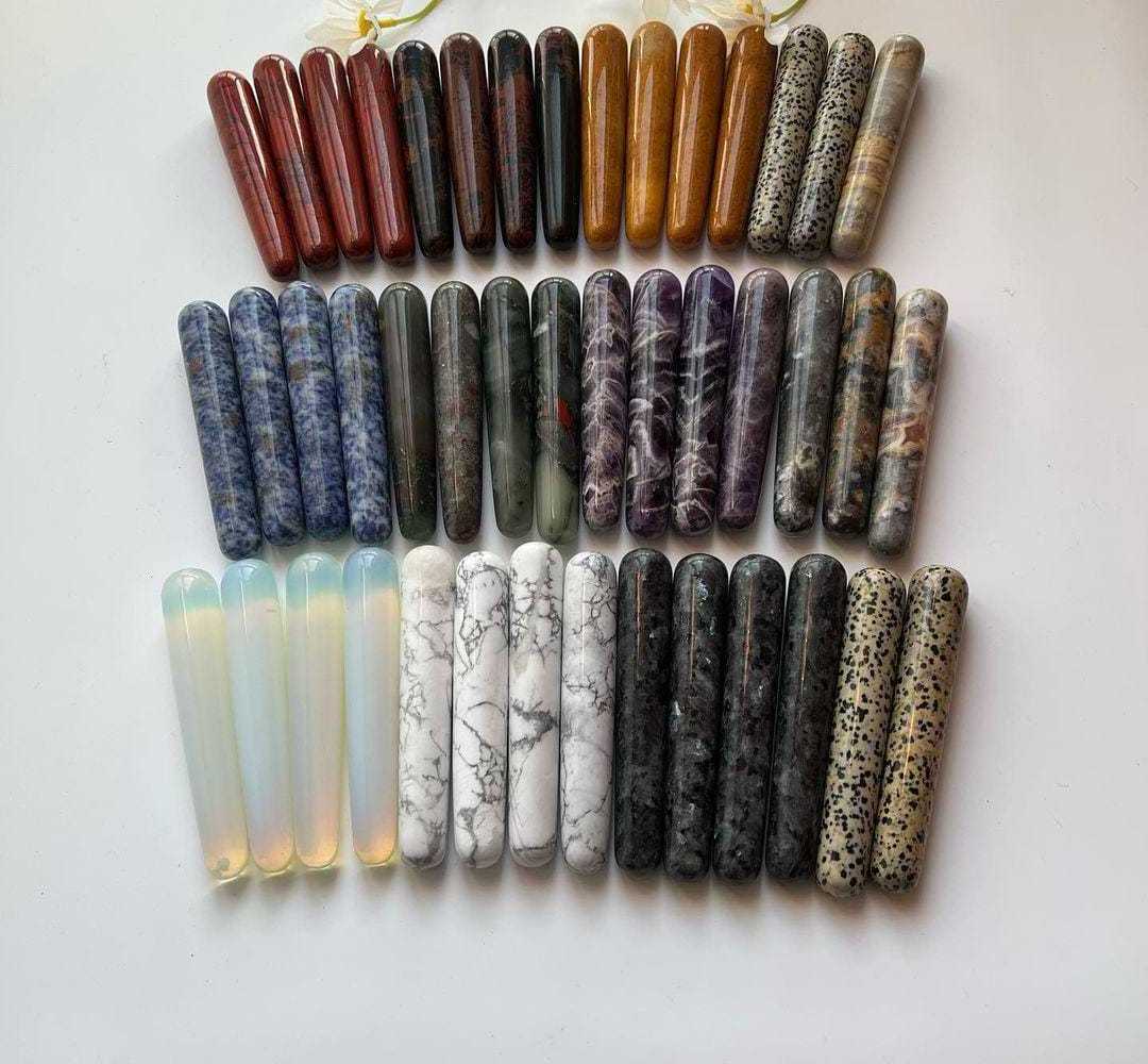 Wholesale natural gemstone Crystal Mix stone Tower wholesale healing crystal Mix stone wand stone wand Without point