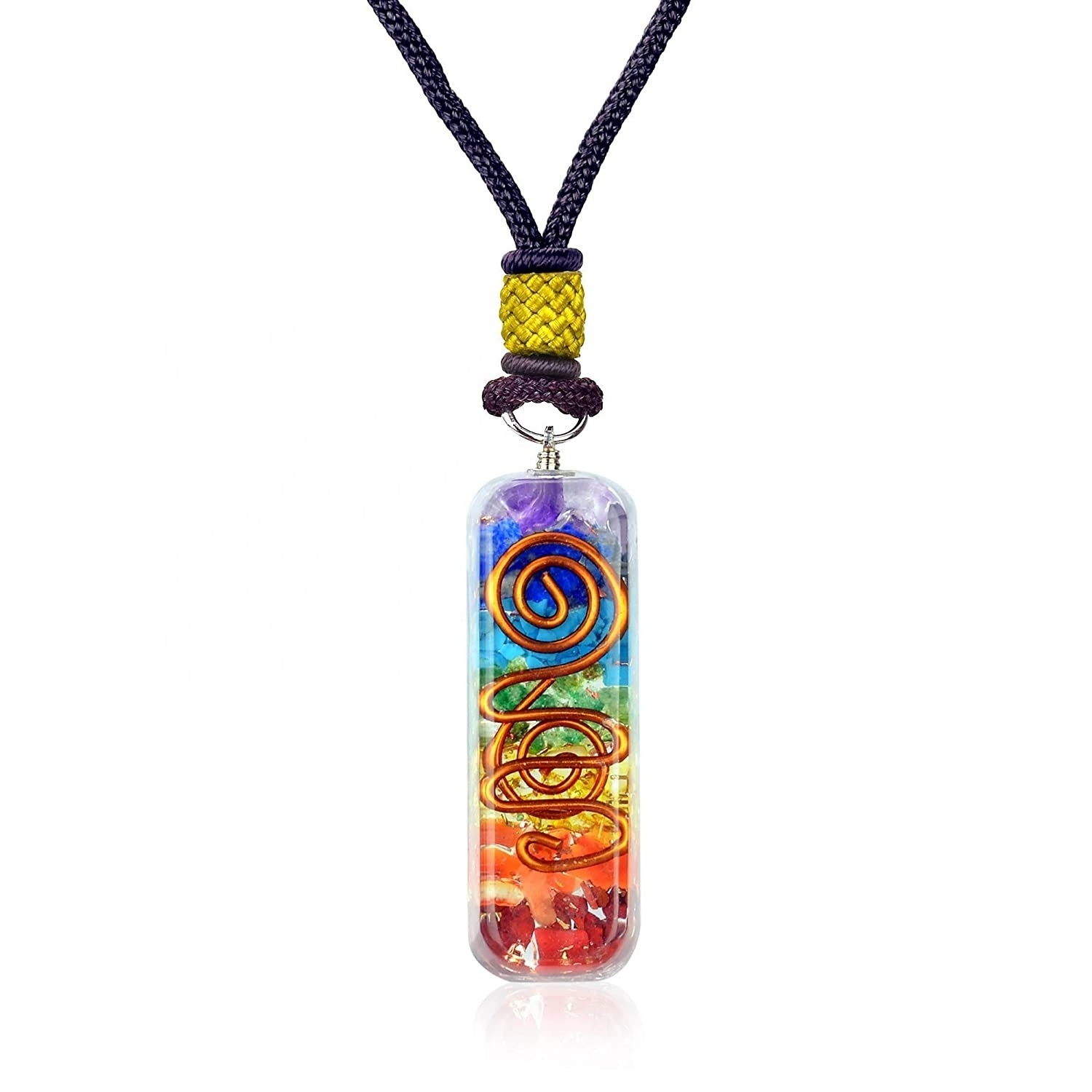 Wholesale Orgonite Energy pendant orgone pipe pendent crystal 7 chakra orgone pendant gemstone Orgone pendent