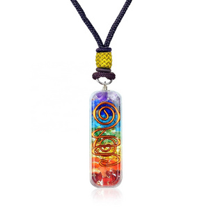 Wholesale Orgonite Energy pendant orgone pipe pendent crystal 7 chakra orgone pendant gemstone Orgone pendent