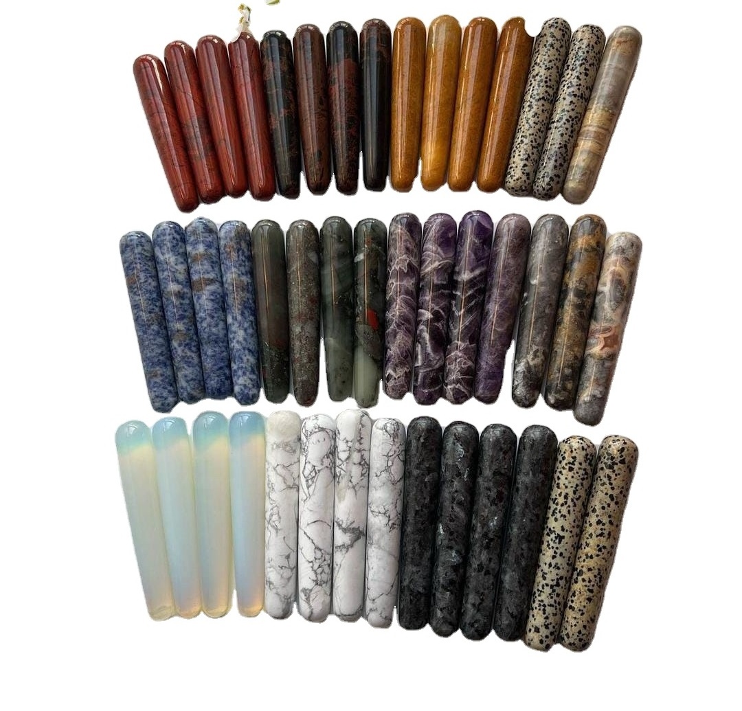 Wholesale natural gemstone Crystal Mix stone Tower wholesale healing crystal Mix stone wand stone wand Without point