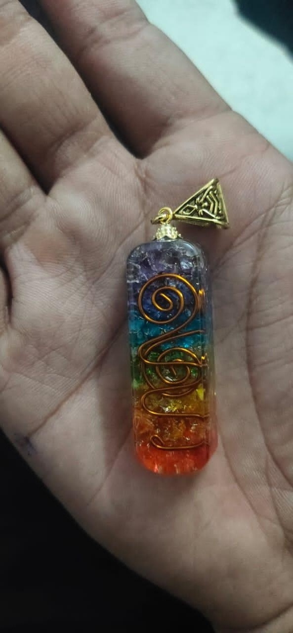 Wholesale Orgonite Energy pendant orgone pipe pendent crystal 7 chakra orgone pendant gemstone Orgone pendent