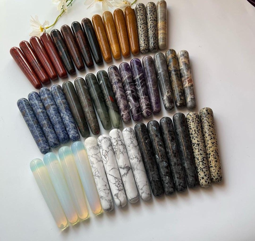 Wholesale natural gemstone Crystal Mix stone Tower wholesale healing crystal Mix stone wand stone wand Without point