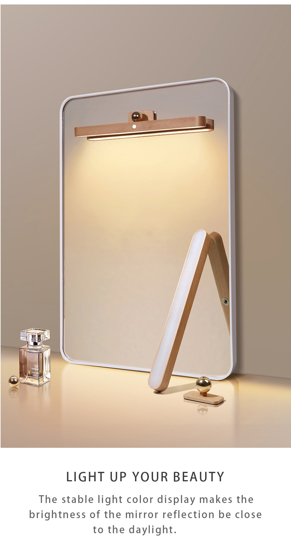 LED Rechargeable Battery Operated Picture Light Touch  Control Dimmable Wall Lights Rotatable Head Wall Mounted Lamp