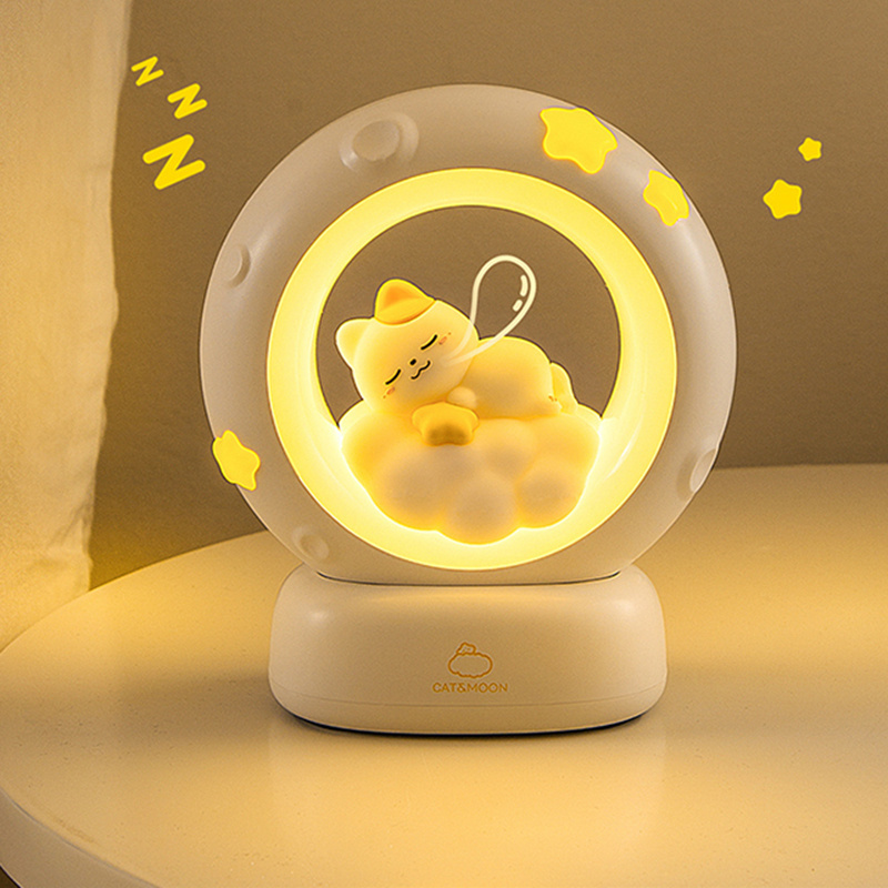 Customized Indoor Bedroom Decoration Cute Night Light Soft Comfortable Stars Moon Lamp for Sleeping