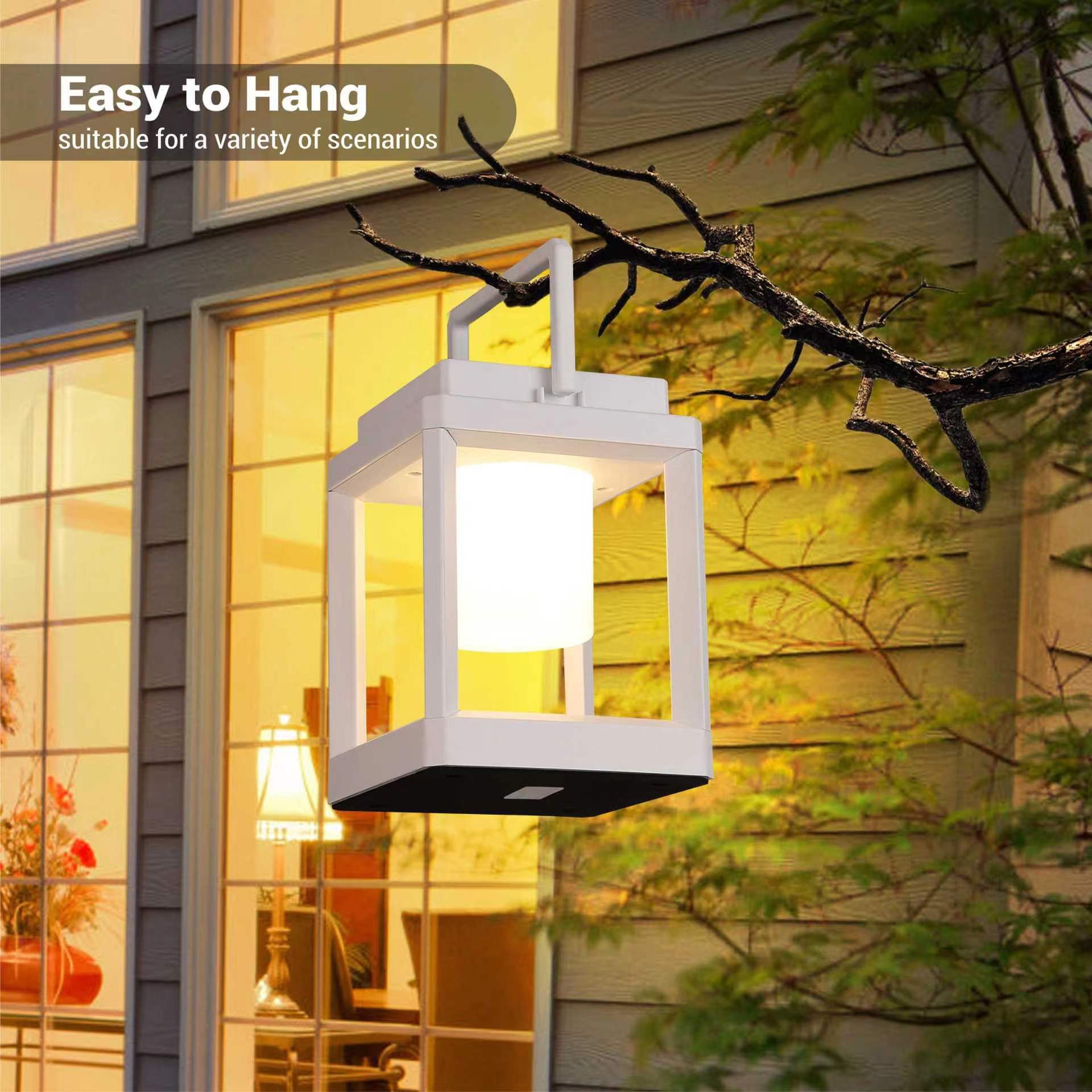 Portable LED solar charging Lantern Lamp Waterproof Outdoor Camping Night Lamp