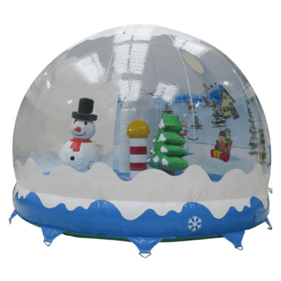 3M transparent giant inflatable snow ball advertising bubble ball Christmas decoration custom inflatable snow ball