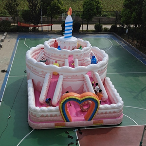 Giant decoration inflatable advertising cake bouncy inflatable bouncer castle