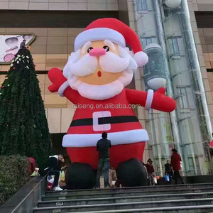 Christmas gifts Hot selling inflatable cartoon 6 meters high inflatable advertising model Oxford cloth inflatable Santa Claus