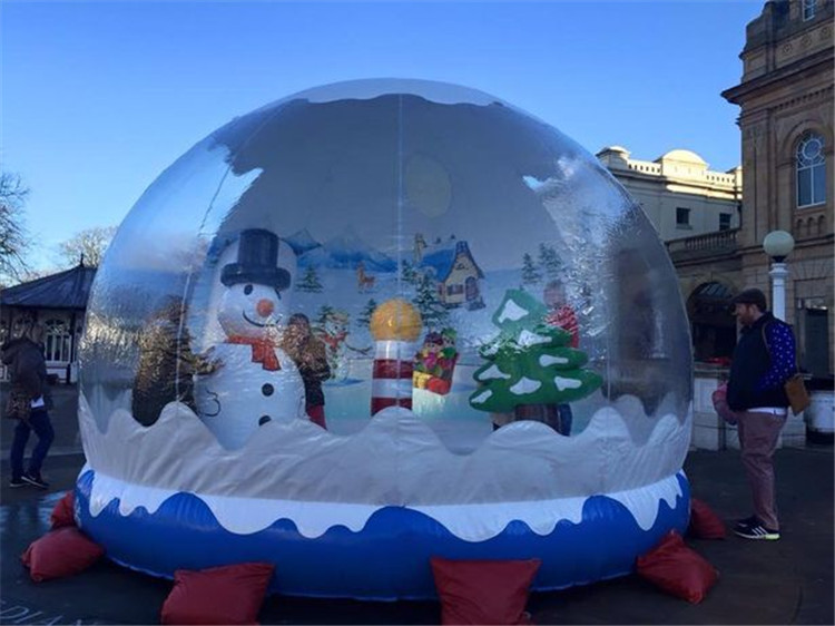 3M transparent giant inflatable snow ball advertising bubble ball Christmas decoration custom inflatable snow ball