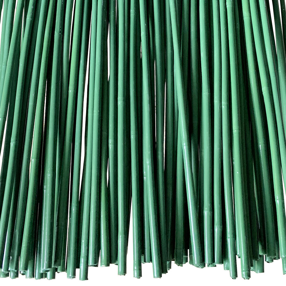 Green PVC coated Bamboo Cane bamboo stakes Artificial Tonkin bamboo Pole for plant