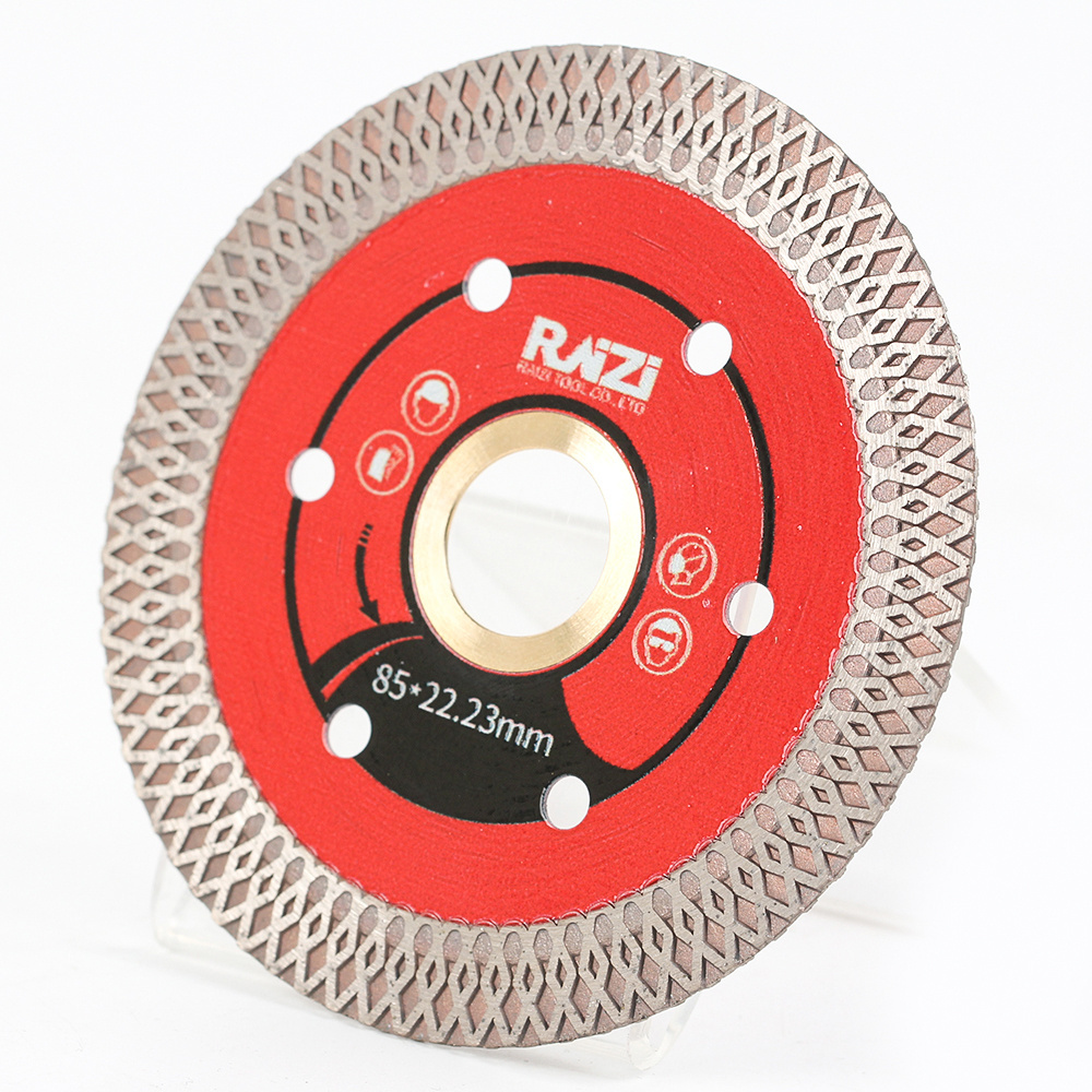 Raizi 75mm 85mm Super thin Turbo Diamond Circular Saw Blade Cutting disc for tile ceramic porcelain marble