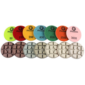 RAIZI NHD 3" /75mm New Hybridconcrete diamond dry polishing pads dry use for all concrete, cement or epoxy terrazzo floors