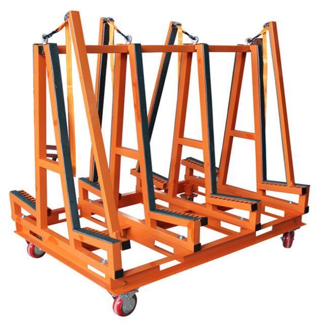 Multiple Purpose Heavy Duty Granite Marble Slab Storage Rack Display Transport Rack Trolley A Frame Rack